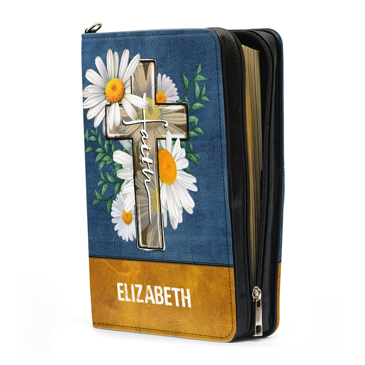 I Can Do All Things Through Christ Who Strengthens Me - Philippians 4:13 Leather Book Cover, Personalized Leather Bible Cover, Christian Gift, Bible Covers Jesus Gifts